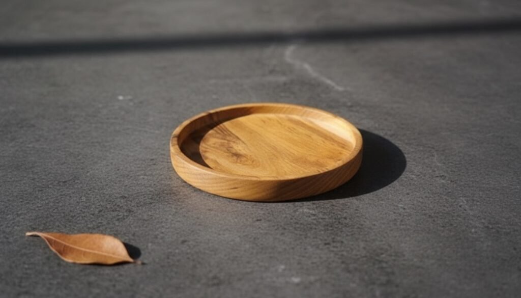 Piring Kayu Jati — Photo 1